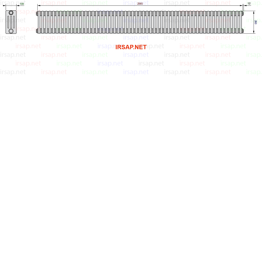 Радиатор IRSAP Tesi 40260/57 T23 CL 01